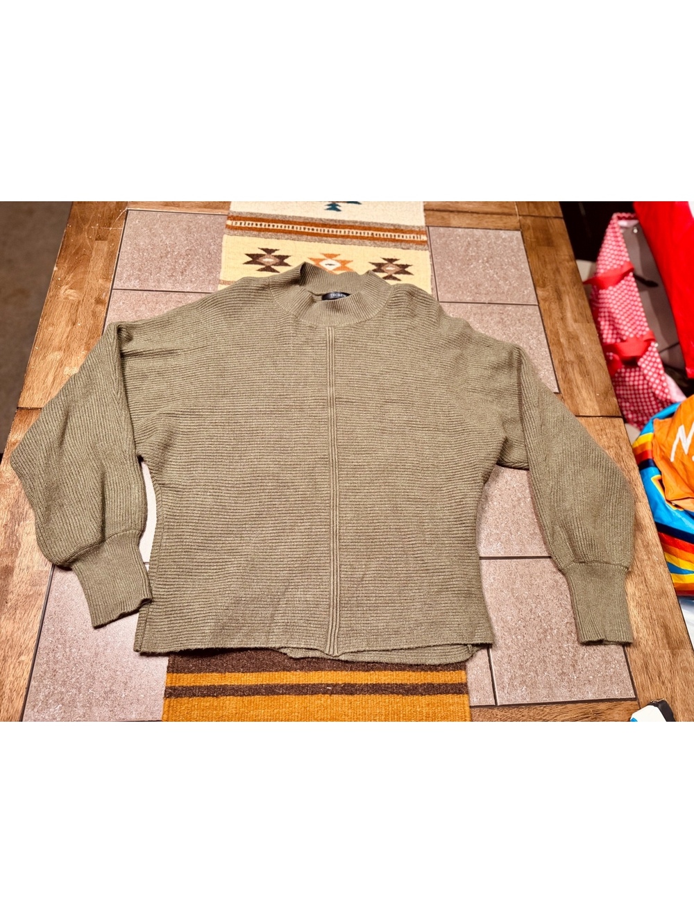 Sage green oversized fit sweater